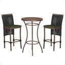 Ver imagem 1 de Mesa Bistro e 2 Banquetas Roma Marrom Corda Náutica 13 Trama Original