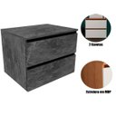Ver imagem 2 de Gabinete de Banheiro 60 Cm com 2 Gavetas Joana Mármore Lunar