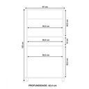Ver imagem 6 de Balcao para Forno Armario Multiuso 2 Portas 1 Gaveta 50cm Branco - Mademovel