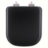 Assento Sanitário Poliester Soft Close Debba Matte Black para Vaso Roca - 1