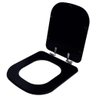 Assento Sanitário Poliester Soft Close Debba Matte Black para Vaso Roca - 2