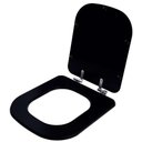 Ver imagem 2 de Assento Sanitário Poliester Soft Close Debba Matte Black para Vaso Roca