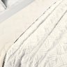 Kit Cobre Leito Colcha Adele Queen Dupla Face Micropercal 300 Fios 3 Peças - Branco Off White - 4