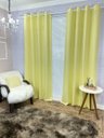 Ver imagem 1 de Cortina Roma Oxford Amarelo-bebê Sala/Quarto 300x250 para varão Fabritex