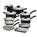 Ver imagem 1 de Jogo de Panelas Tramontina Linz 10 Peças em Alumínio Antiaderente Starflon Max Preto