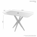 Ver imagem 3 de Mesa de Jantar Simpatia Retangular em Vidro 120x80cm Jcm