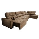 Ver imagem 7 de Sofá de Canto 4.80x2.36m Retrátil e Reclinável com Molas Cama inBox Platinum Direito Suede