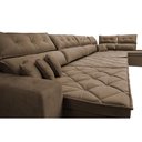 Ver imagem 5 de Sofá de Canto 4.80x2.36m Retrátil e Reclinável com Molas Cama inBox Platinum Direito Suede