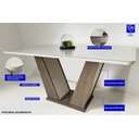 Ver mais imagens de Conjunto Sala De Jantar Veneza Tampo De Vidro 6 Cadeiras Madeira Maciça Eucalipto 