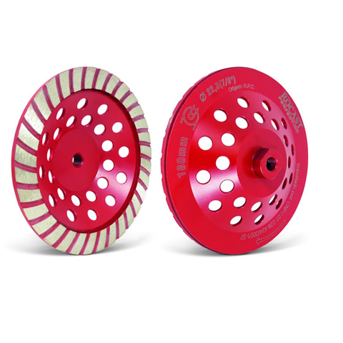 Rebolo Diamantado Tipo Prato C/rosca 4.1/2" (115mm) - Rocast