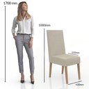 Ver imagem 3 de Conjunto Sala De Jantar Veneza Tampo De Vidro 6 Cadeiras Madeira Maciça Eucalipto 