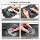 Ver imagem 3 de Saco Á Vacuo Armazenamento Herméticos para Mala Viagem Leve
