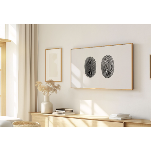 Quadro Decorativo N°258 85x50cm - Panorâmico Minimalismo - Impressao Digital Biometria - Rollflex