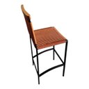 Ver imagem 2 de Banqueta Balcão Alumínio Corda Náutica Madeira