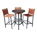 Ver imagem 4 de Banqueta Balcão Alumínio Corda Náutica Madeira