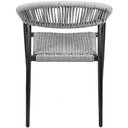 Ver imagem 6 de Kit 06 Cadeiras Decorativas Área Gourmet Base Preto Corda Náutica Nevada R01 Chumbo - Lyam Decor