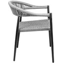 Ver imagem 5 de Kit 06 Cadeiras Decorativas Área Gourmet Base Preto Corda Náutica Nevada R01 Chumbo - Lyam Decor