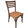 Cadeira Carla Selva Maciça Gourmet Cozinha Sala Jantar Castanho Mogno - 2