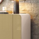 Ver imagem 6 de Aparador Buffet Sala Benvenuto com 2 Portas e Pés em Aço Off White/champanhe