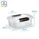 Ver imagem 2 de Pote Alimentos Ultraforte Travas 4 Litros 30x20x11 Cm 216