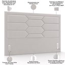 Ver imagem 3 de Cabeceira Cama Box Queen 160cm Estofada Nora P05 Veludo Cinza - Lyam Decor