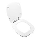 Ver imagem 2 de Assento Sanitário Poliéster para Louça Stylus (celite) Aço (reb. Oculto) Branco