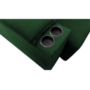 Ver imagem 5 de Sofá Vicenza 3 Lugares Retrátil Sala de Estar 175cm Suede Verde - Incasa Decor