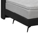 Ver imagem 5 de Kit Cabeceira e Base Cama Box Orgânica Montreal 144x205cm Casal Bouclê - Sofa Store:bouclê Preto