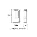 Ver imagem 2 de Balizador Modern 300mm Aluminio LED 10W Bivolt 3.000k Germany
