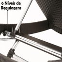 Ver imagem 3 de Espreguiçadeira Alumínio com 6 Regulagens Preta