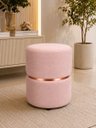 Ver imagem 4 de Kit de Puff Cinta no Meio Rose Gold, Cor Rosa Linho - Let Móveis