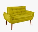 Ver imagem 1 de Kit 01 Namoradeira Opala 02 Lugares Decorativa Suede