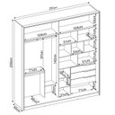Ver imagem 3 de Guarda Roupa Casal com Espelho 2 Portas 3 Gavetas Belga