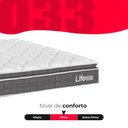 Ver imagem 4 de Colchão Casal Life D33 Pillow Top Cinza 17x138x188cm