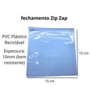 Ver imagem 4 de Embalagem Multiuso Pvc Cristal com Zíper 15x15cm Kit 30unds