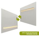 Ver imagem 2 de Painel Ripado para Tv até 85 Polegadas com Led Branco Nobre Gelius