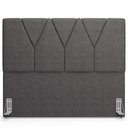Ver imagem 6 de Cabeceira Cama Box Casal 140cm Aura Linho W01 Cinza Escuro - Mpozenato