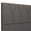 Ver imagem 5 de Cabeceira Cama Box Casal 140cm Aura Linho W01 Cinza Escuro - Mpozenato