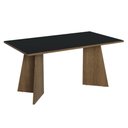 Ver imagem 6 de Conjunto Sala de Jantar Tampo de Madeira 6 Cadeiras Rustic/preto/oxford Leon Madesa