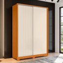 Ver imagem 2 de Guarda Roupa Frizatto 2 Portas Cinamomo/off White (flex) - Abz