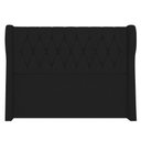 Ver imagem 6 de Cabeceira Casal King Cama Box 195cm Malva I02 Veludo Preto - Mpozenato