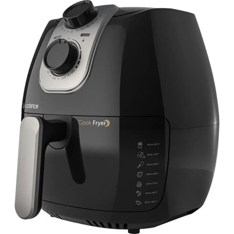 Fritadeira Cadence Air Fryer Preto 2.6L FRT525 127V