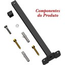 Ver mais imagens de Suporte Refletor Base Reta Braço 80 Cm Preto