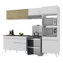 Ver imagem 1 de Armário de Cozinha Compacta 252cm Veneza Multimóveis V3692 Branco