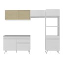 Ver imagem 7 de Armário de Cozinha Compacta 252cm Veneza Multimóveis V3692 Branco