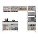 Ver imagem 6 de Armário de Cozinha Compacta 252cm Veneza Multimóveis V3692 Branco