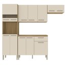 Ver imagem 1 de Armário de Cozinha Completa Mdf 12 Portas com Balcão Versalhes Plus - Freijó/soft