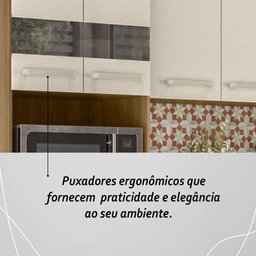 Armário de Cozinha Completa Mdf 12 Portas com Balcão Versalhes Plus - Freijó/soft - 7