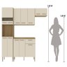Armário de Cozinha Completa Mdf 12 Portas com Balcão Versalhes Plus - Freijó/soft - 4