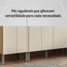 Armário de Cozinha Completa Mdf 12 Portas com Balcão Versalhes Plus - Freijó/soft - 8
